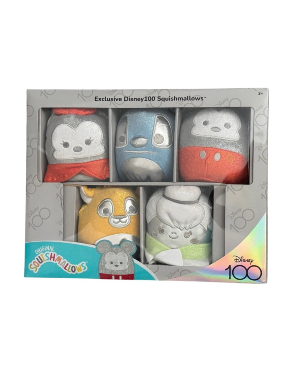 New Squishmallows Disney 100 Stuffed, Mickey, Stitch, Minnie